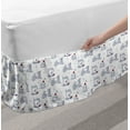 thumbnail image 2 of Sketch Bed Skirt, Cupcake Cream Bicycle Teatime Cup of Hot Beverage, Elastic Bedskirt Dust Ruffle Wrap Around for Bedding Decor, 4 Sizes, Multicolor, by Ambesonne, 2 of 2
