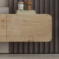 thumbnail image 4 of Atelier Mobili Modern Floating TV Stand Wall Mounted for 80 Inch TV, Oak, 4 of 10
