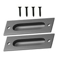 thumbnail image 1 of 2 Sets Recessed Barn Door Handles Cabinet Embedded Door Handle Cupboard Handle Set, 1 of 9
