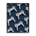 thumbnail image 2 of Stupell Industries Video Game Controller Pattern Art for Kids Painting Gray Framed Art Print Wall Art, 2 of 5