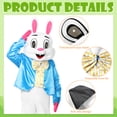 thumbnail image 3 of Alaiyaky Easter Bunny Costume Adult, Rabbit Costume with Vest Rabbit Bow Tie, Rabbit Onesie Costume for Easter Fancy Dress Costume, 3 of 8