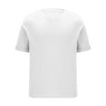 thumbnail image 2 of Busydd T Shirts for Man Loose Oversized Solid Color Tee Shirts Casual Summer Short Sleeve Mens V Neck T Shirts S, 2 of 7