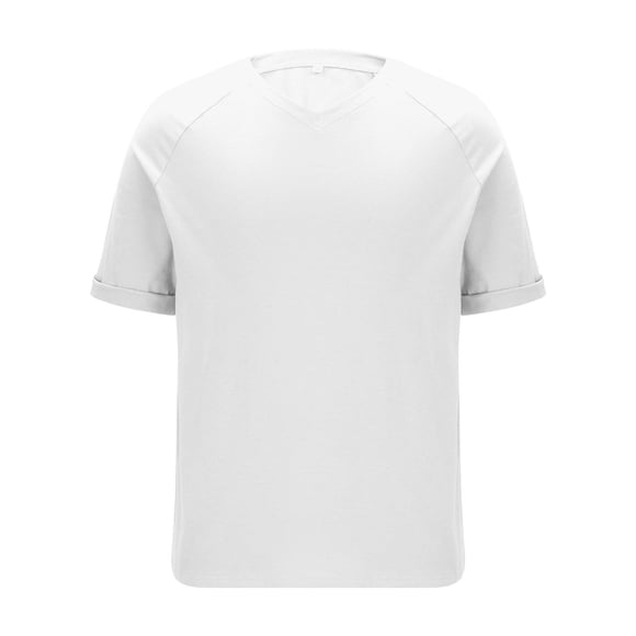 cfhntfmh Men's Summer Fashion T Shirt Short Sleeve V Neck T-Shirt Casual Classic Basic Tee Shirts Big and Tall