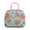 thumbnail image 2 of Lunch Bag Lunch Box for Women Reusable Insulated Lunch Cooler Bags,Large Capacity for Work Travel Picnic,Water-Resistant Pioneer Colorful Floral Lunch Tote Bag Gifts for Woman Mom Pink, 2 of 6