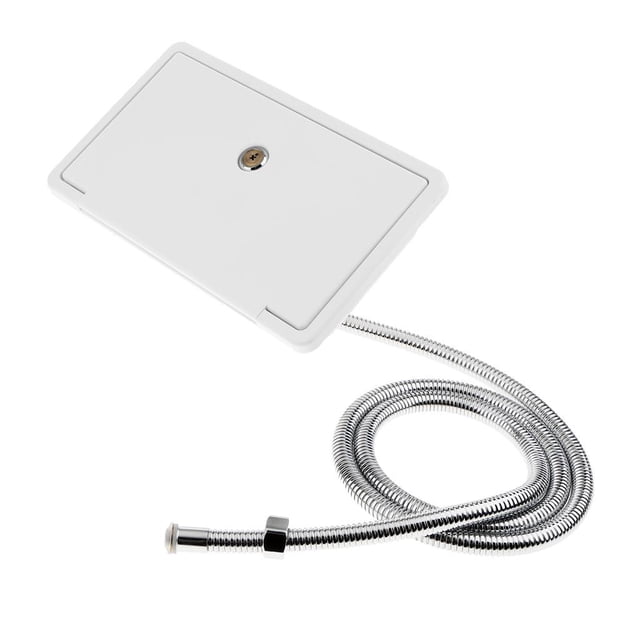 Conjunto De De Pared Al Para Vehículos Recreativos De Vehículos Recreativos Motorhome Marine Boat Yacht Blanco DYNWAVEMX Ducha de pared externa para autocaravanas
