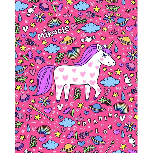 laura lu journals cute unicorn reading log for kids reading log