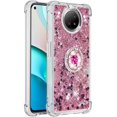 thumbnail image 3 of for Xiaomi Redmi Note 9 5G Case, Creativity Clear Quicksand Glitter Flowing Liquid Floating Soft TPU Case w/Stand Bling Diamond Sparkle Phone Cover for Xiaomi Redmi Note 9 5G  Rose Gold, 3 of 14