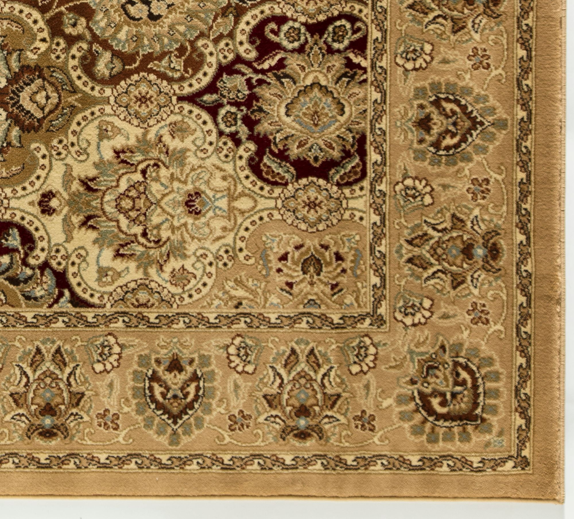 Rugs America Vista P108-BER Panel Berber Oriental Traditional Pink Area Rug, 5'3"x7'10"