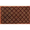 thumbnail image 1 of Ahgly Company Indoor Rectangle Contemporary Mahogany Brown Abstract Area Rugs, Swatch Sample, 1 of 6