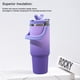 thumbnail image 5 of Mastador Gradiente 40oz Con Paja Chanche para Mujeres () Púrpura, 5 of 9