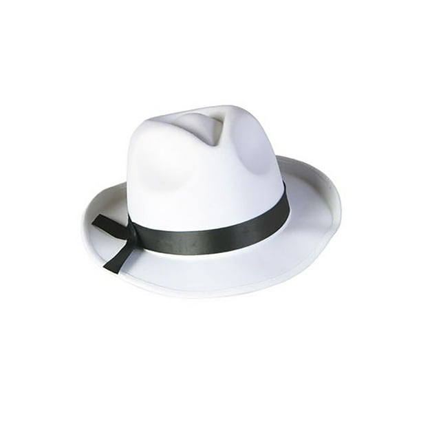 White Fedora Hat 