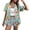 C-Green, variant on Womens Blouses Dressy Casual Loose Short Sleeve Shirt Floral Print Blouse with Lapel Collar Casual Outfits