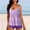 Purple#2, variant on Ayfxijin Printed High Waist Conservative Tankini for Women - Two Piece Bathing Suit S-XXL