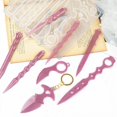 thumbnail image 2 of Llavero de autodefensa Molde de resina, Llavero portátil de autodefensa Anti Lobo Ninja Armas Molde de silicona epoxi Niñas Damas Puerta sin contacto O, 2 of 4