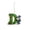 Green-D, variant on JeashCHAT Initial Letter Christmas Snowman Ornaments, Green Personalized Initial Christmas Ornaments, 2D Flat Acrylic Hanging Pendant Christmas Tree Decoration, Xmas Gifts, G