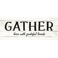 thumbnail image 2 of CAD Designs 18x10 White Modern Wood Framed Museum Art Print Titled - Gather, 2 of 4