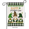 thumbnail image 5 of St Patricks Day Garden Flag - Gnome St. Patrick''s Day 12.5x18 Double Sided Yard Flag Saint Patricks Decor March Irish Shamrock Mini Farmhouse Burlap Small Garden Flag, 5 of 6