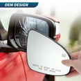 thumbnail image 4 of Reemplazo de cristal de espejo lateral derecho para Toyota Camry 2012-2017, cristal de espejo para Toyota Avalon 2013-2018 con calefacción eléctrica, 4 of 7