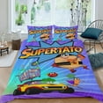 thumbnail image 2 of Supertato Themed Bed Sheet Set Three Piece Set 36x75 Inches Comfortable And Skin Friendly Unique Design Creating A Star Studded Night Home Decor Gifts For Family Friends fans, 2 of 6
