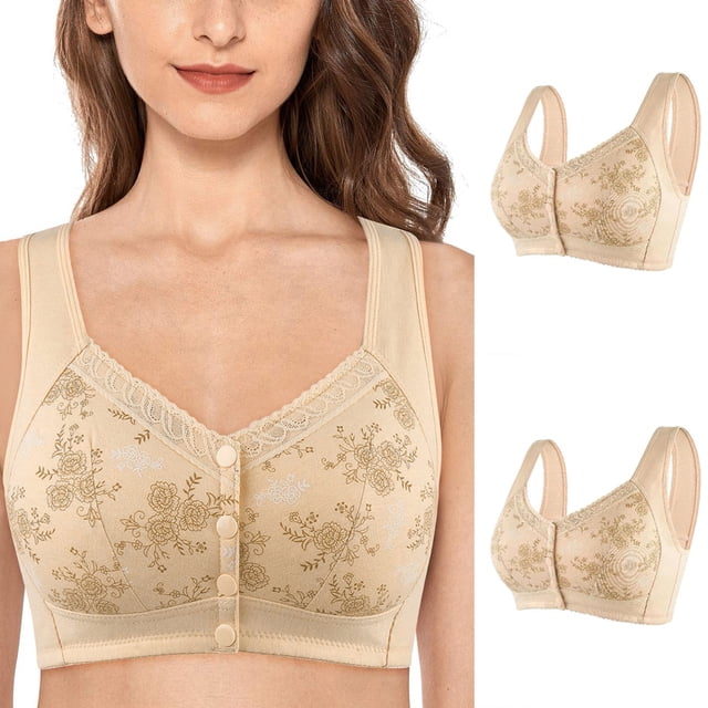 Fiudx Sujetador Transpirable y Cómodo, Talla Grande, Corrector Linfático para Mujer, Sin Aro de Acero, Estilo Chaleco con Hombros Anchos.