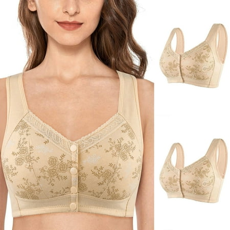 up to 30% Off Latrodar Breathable And Comfortable Bra  Large Size Bra  Women s Pull Correction Lymphatic Bra  No Steel Ring  Wide Shoulder Vest Style White