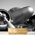 thumbnail image 3 of wall26 - Vintage Twin Engine Airplane - Removable Wall Mural | Self-Adhesive Large Wallpaper - 66x96 inches, 3 of 6