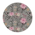 thumbnail image 2 of Nawypu  Table Cloth Round Tablecloth Tablecloth Elastic Edge Fitted Table Cover Leaves Abstract Blooming Flower, 2 of 7