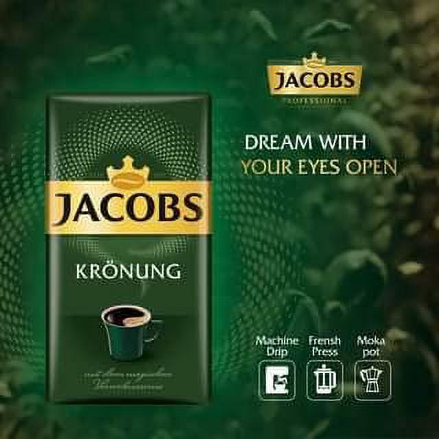 Jacobs Kronung Ground Coffee 500 Gram / 17.6 Ounce (Pack of 3)