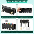 thumbnail image 3 of Pressure Washer Tool Holder, 7 Holes Storage Rack Wall Mounted For Foam Cannons, Washer Nozzle Tips And Wand, 3 of 5