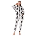 thumbnail image 4 of Onesies de esqueleto para mujer, pijamas de Halloween, traje cálido con capucha suave, mono de Navidad para niñas, ropa de casa linda de moda, Invierno, 4 of 4
