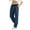 Navy, variant on ibuvkizy Mens Dress Pants Straight Leg Elastic Waist Fashion Casual Comfy Solid Color Summer Suit Pants Pockets,Sizes S-2XL
