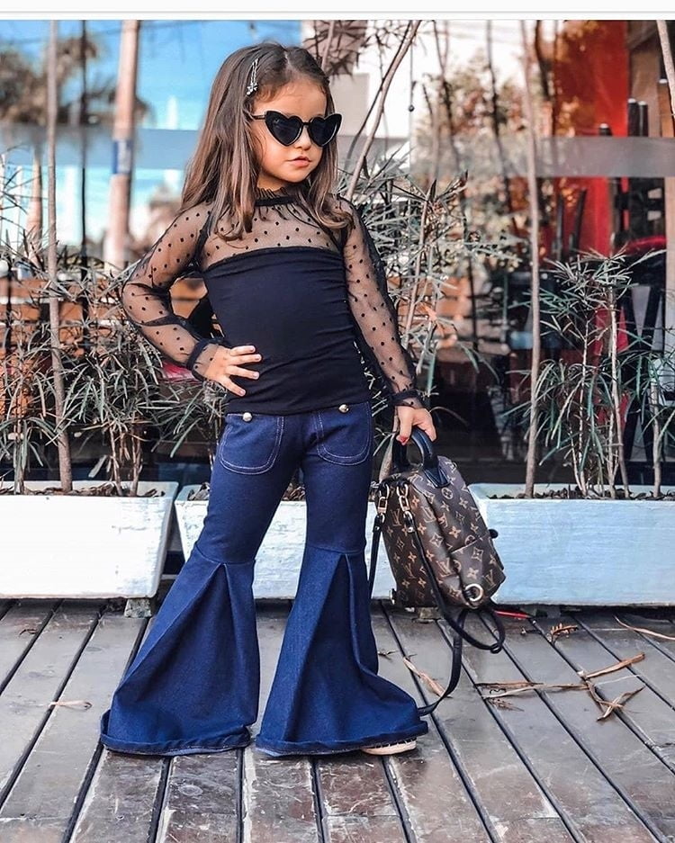 little girl flare pants
