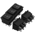 thumbnail image 4 of KAKOWELY toggle switch 5pcs Rocker Switches Toggle Switches On/off Rocker Switches for Car(6 Pin and 3 Position Type)1.26"X1.26"X0.98", 4 of 5
