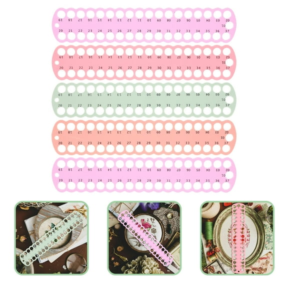 YSNOOWE 5Pcs Cross Stitch Thread Board Holder for Embroidery Floss Organizer with Wire Storage