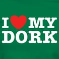 thumbnail image 3 of CafePress - I Love My Dork Women's Dark T Shirt - Women's Traditional Fit Dark T-Shirt, 3 of 4
