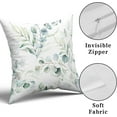 thumbnail image 3 of Spring Sage Green Leaf Pillow Covers 18x18 inch Set of 2 Eucalyptus Floral Watercolor Pillow Cases Modern Throw Pillows Cover Decor Gifts for Bed Couch Sofa Living Room, 3 of 7