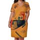 thumbnail image 3 of Vestido náutico náutico de Kandinsky de Capricious vestido naranja con bolsillo suelto vestido de cumpleaños vestido de fiesta de lujo para mujer, 3 of 7