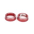 thumbnail image 1 of AC Switch Knob Trims, Aluminium Alloy Red Gloss Climate Controller Knob Cover  For Car, 1 of 8