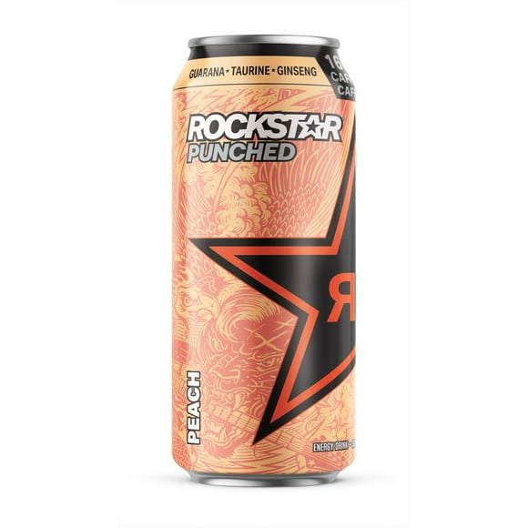 ROCKSTAR PUNCHED PEACH, Rockstar Punched Peach 473ml