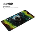 thumbnail image 4 of Zufioo Fluorescent Wolf Print Car Aluminum Front License Plate, 12x6 Inch Decorative Personalized Car License Plate Car Accessories, 4 of 8