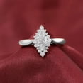 thumbnail image 4 of solitaire jewels 1.5CT Marquise Moissanite Art Deco Engagement Ring For Women, 18K White Gold, 4 of 5