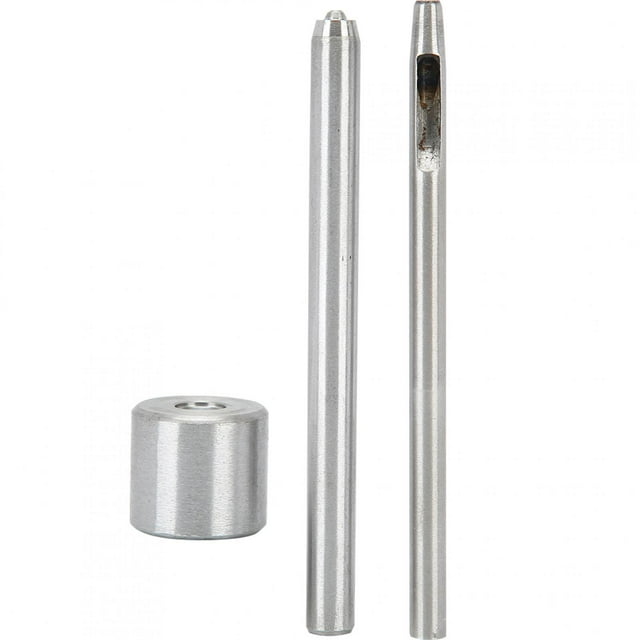3PCs Bouton Outil d'Installation Rivet Fixer Ensemble Opération à la Main Artisanat Poignée Confortable Acier