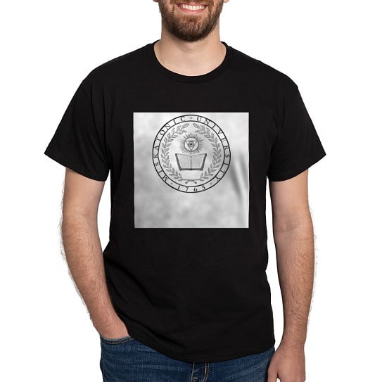 CafePress - Miskatonic_Seal_Shirt_01 (Light) T Shirt - Men's Classic Cotton T-Shirts