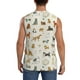 thumbnail image 4 of Fotbe Dogs Funny Pets Men's Camiseta sin Mangas Estampada para Hombres, Playera Casual para Gimnasio, Entrenamiento, Playa-Medium, 4 of 7