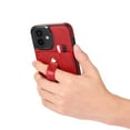 thumbnail image 2 of Allytech Wallet Case for iPhone 12/12 Pro 6.1 inch,Luxury Business Soft PU Leather Credit Card Holder Wristband Shockproof Protective Cover.For iPhone 12 Pro / 12 6.1",Red, 2 of 9