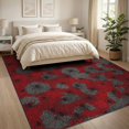 thumbnail image 3 of ODIKA 8'x10' Washable Area Rug Mens Web Men Crawler Net Motif Interlocking Strand Grid Webs for Dining Room, Large Office, Lounge, Non-Slip Chair-Friendly Mat, 3 of 7