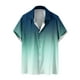 thumbnail image 1 of Mens Manga Corta Botón Abajo Camisas Botones Casuales Imprimir Blusa Turndown, 95% Poliéster 5% Camisa de Spandex para la Fiesta, Negocios Y Diario, 1 of 5