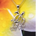 thumbnail image 5 of Paradise Hawaii Gifts Sterling Silver Sea Turtle Family Pendant Necklace, 18 Inch Chain, 5 of 10