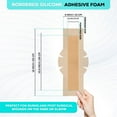 thumbnail image 3 of MedVanceTM Silicone - Bordered Silicone Adhesive Foam Dressing, Post Elbow, Shoulder Knee Surgery, (4"x12" w/Wings), 3 of 6
