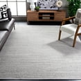 thumbnail image 4 of SAFAVIEH Whisper Zharko Solid Runner Rug, Grey/Dark Grey, 2'2" x 8', 4 of 5